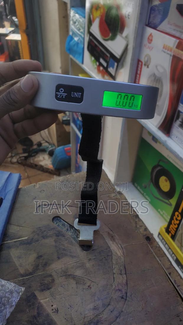 Portable Electronic Weighing Luggage Scale With Thermometer-50kg - thumbnail 2