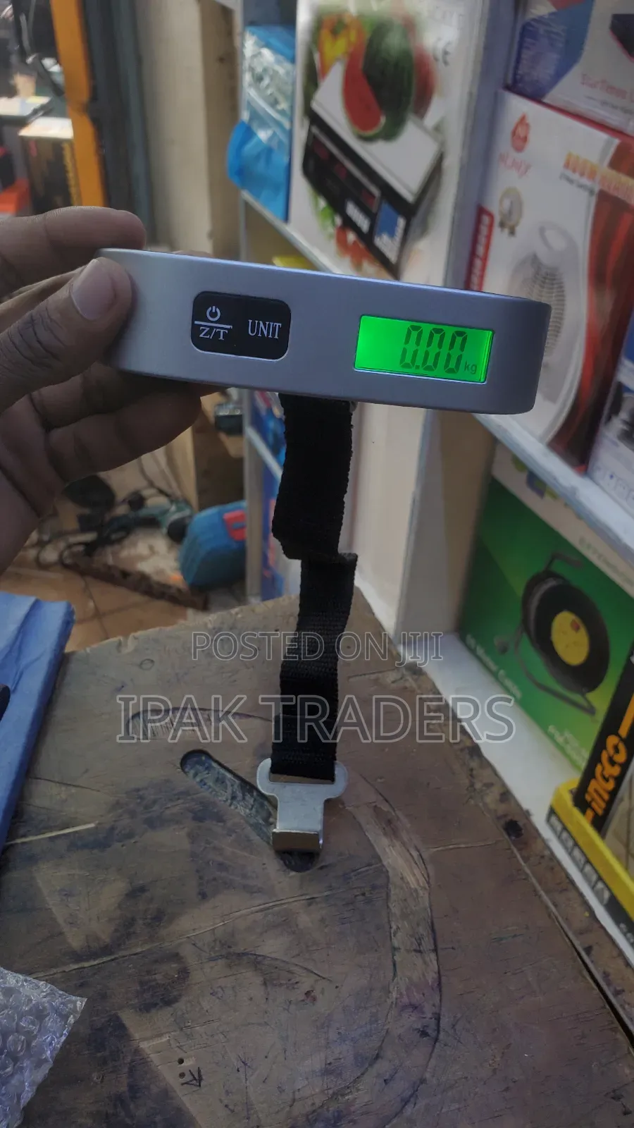 Portable Electronic Weighing Luggage Scale With Thermometer-50kg
