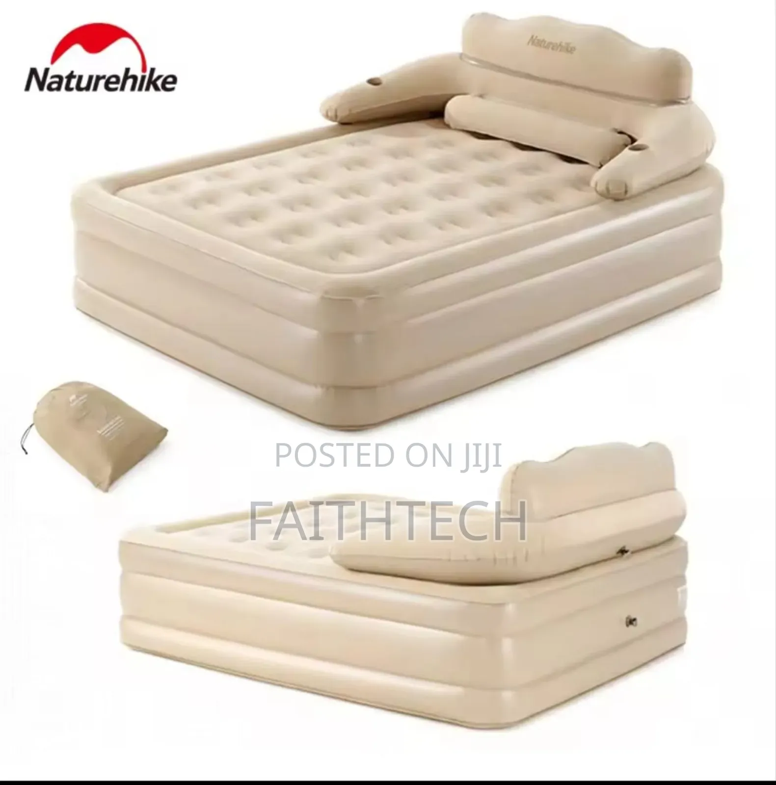 Inflatable Bed With Backrest Can Be Used When Camping