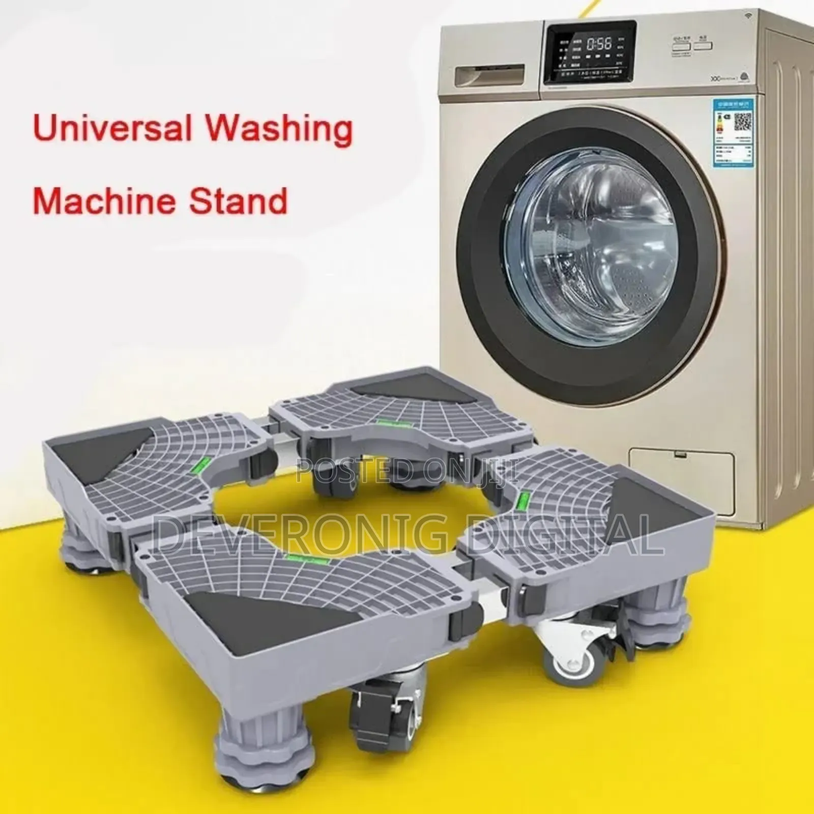 Heavy Duty Adjustable Washing Machine Stand/ Fridge Stand.
