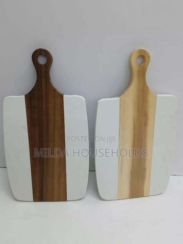 Cutting Marble Board Stone + Acacia or Serving Tray.