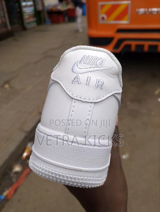 Leather Air Force 1 White Unisex Sneakers - thumbnail 4