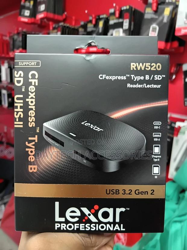 Lexar Cfexpresstm Type B / SDTM Usb 3.2 Gen 2 Reader - Black - thumbnail 2