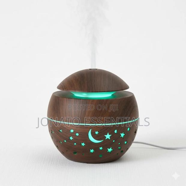 130ml Wooden Humidifier With Star Night Light Essential Oil Diffuser - thumbnail 3