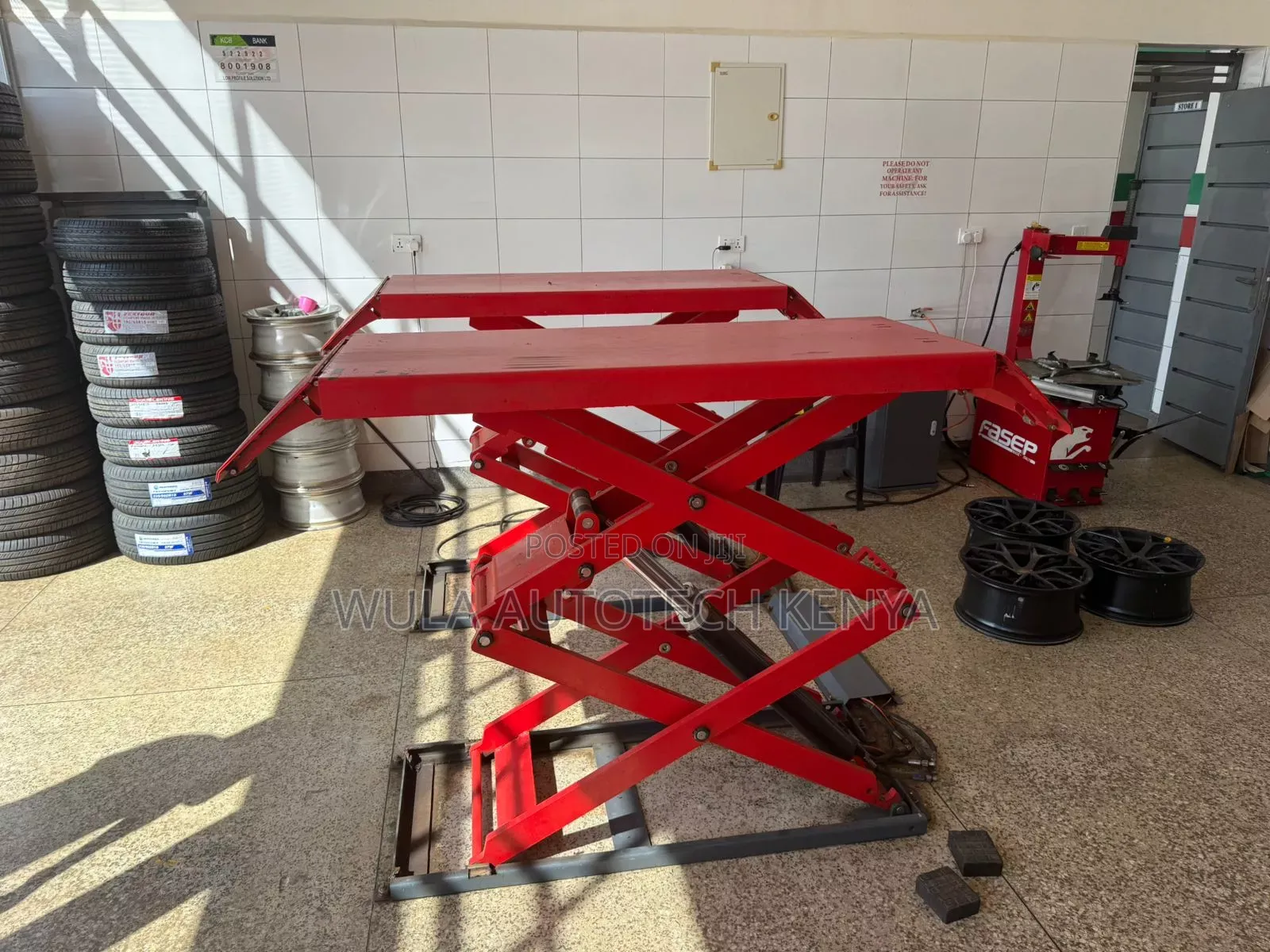 Best Quality Sunshine Wula High Scissor Vehicle Lift Machine