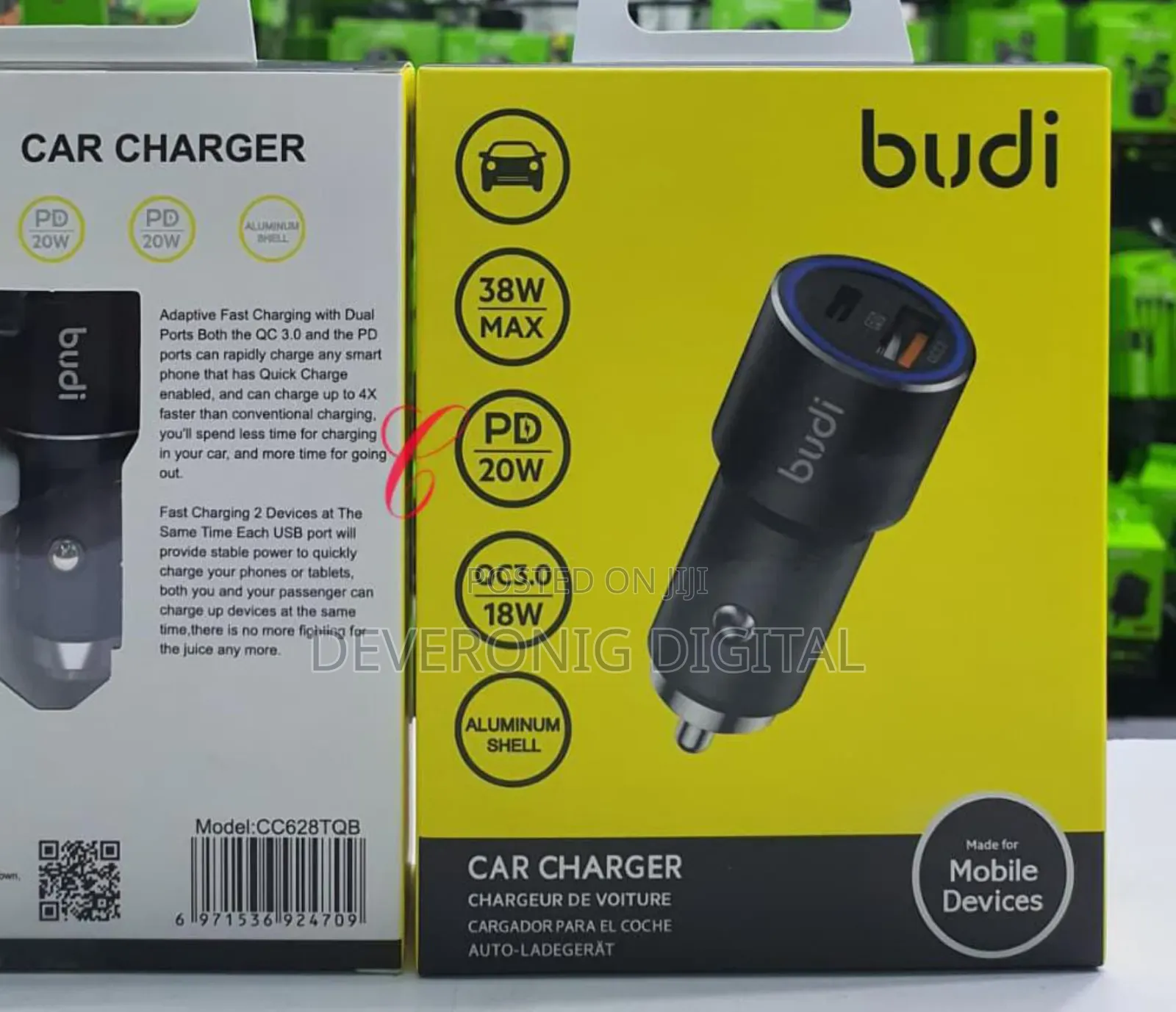 Budi Cc628tqb *38w Car Charger*