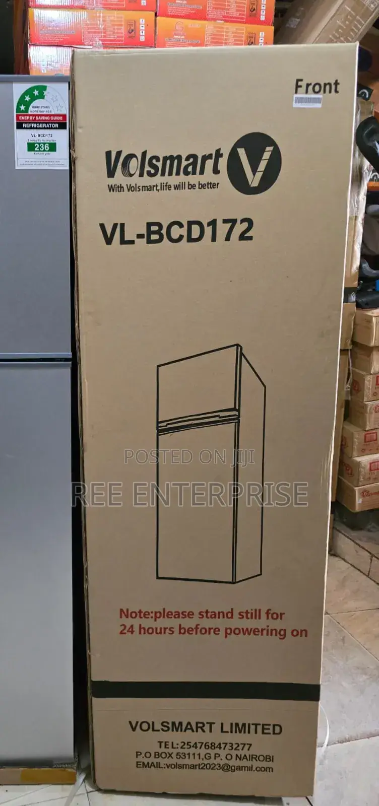 *Volsmart 172litres Double Door Refrigerator *