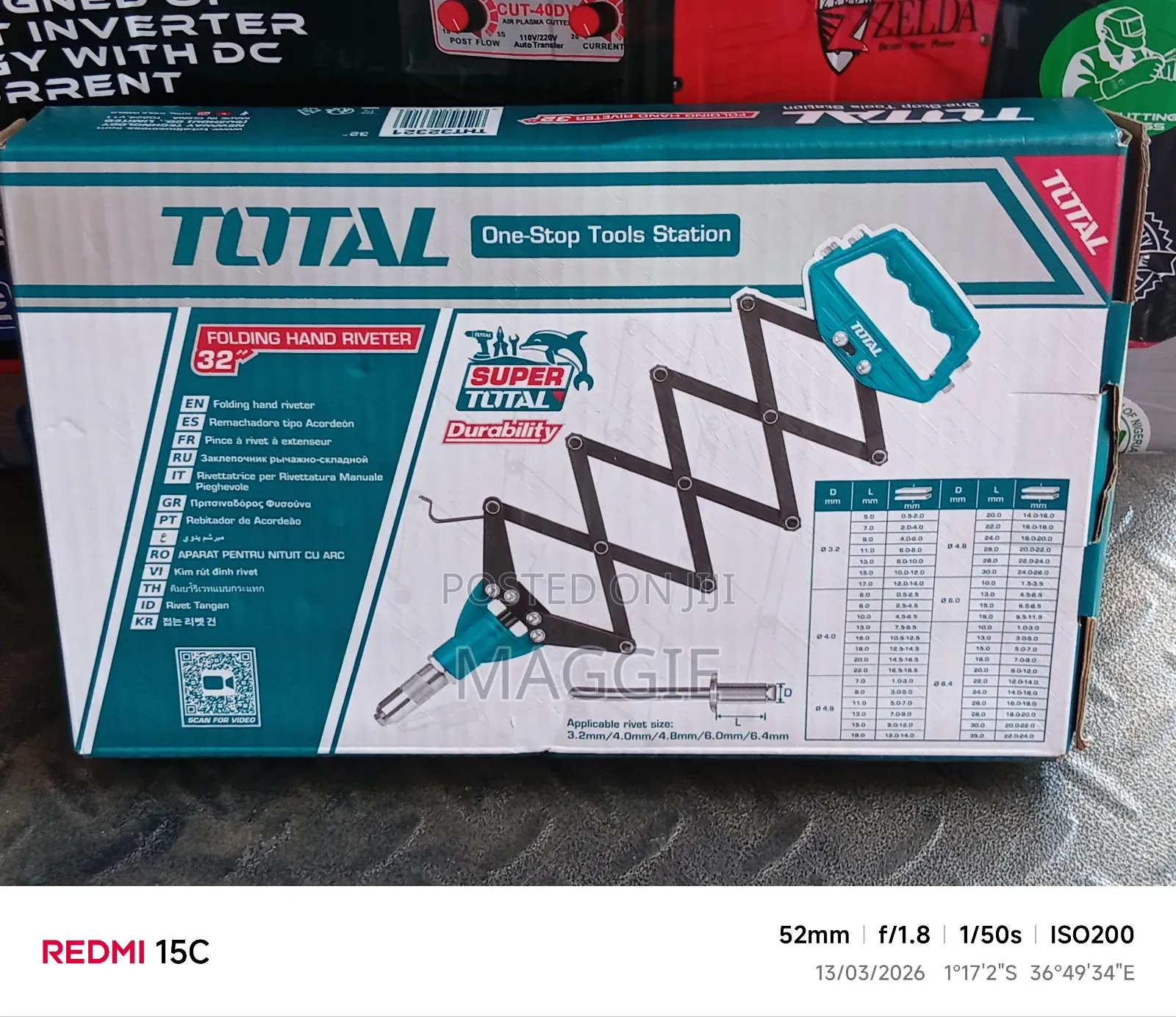 32" Folding Hand Riveter