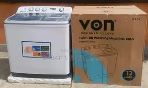 Von 13kg Twin Tub Washing Machine White