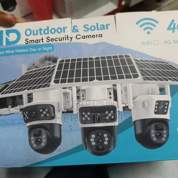 Dual PTZ CCTV Camera With Solar Panel 4g Smart - main view