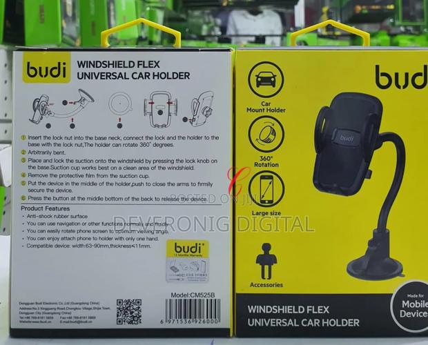 Budi Cm525b *Windshield Flex Universal Car Holder - thumbnail 2