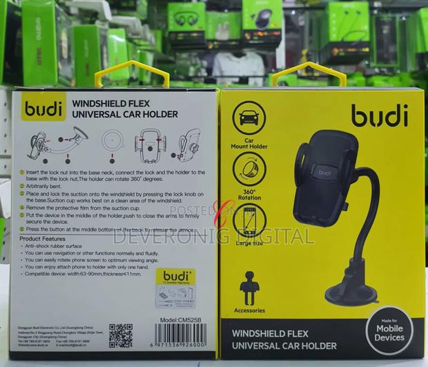 Budi Cm525b *Windshield Flex Universal Car Holder - thumbnail 3