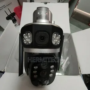 Solar Powered PTZ CCTV Camera With 10x Zoom Dual Lens 4g
