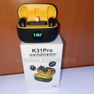 Collar Clip Button Microphone, Wireless Mic With Noise Reduction