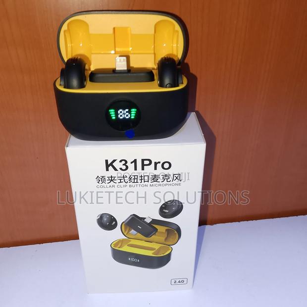 Collar Clip Button Microphone, Wireless Mic With Noise Reduction - thumbnail 2