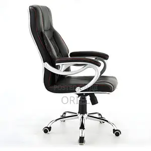 Office Chair : Office Leather Seat High-Back Chair
