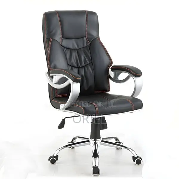Office Chair : Office Leather Seat High-Back Chair