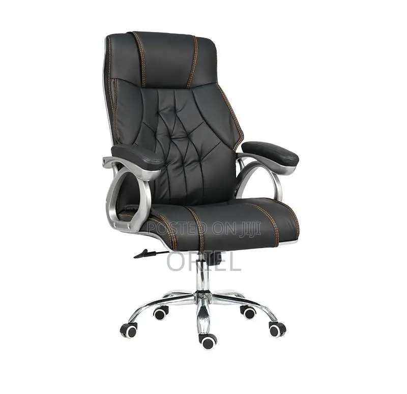 Office Chair : Office Leather Seat High-Back Chair