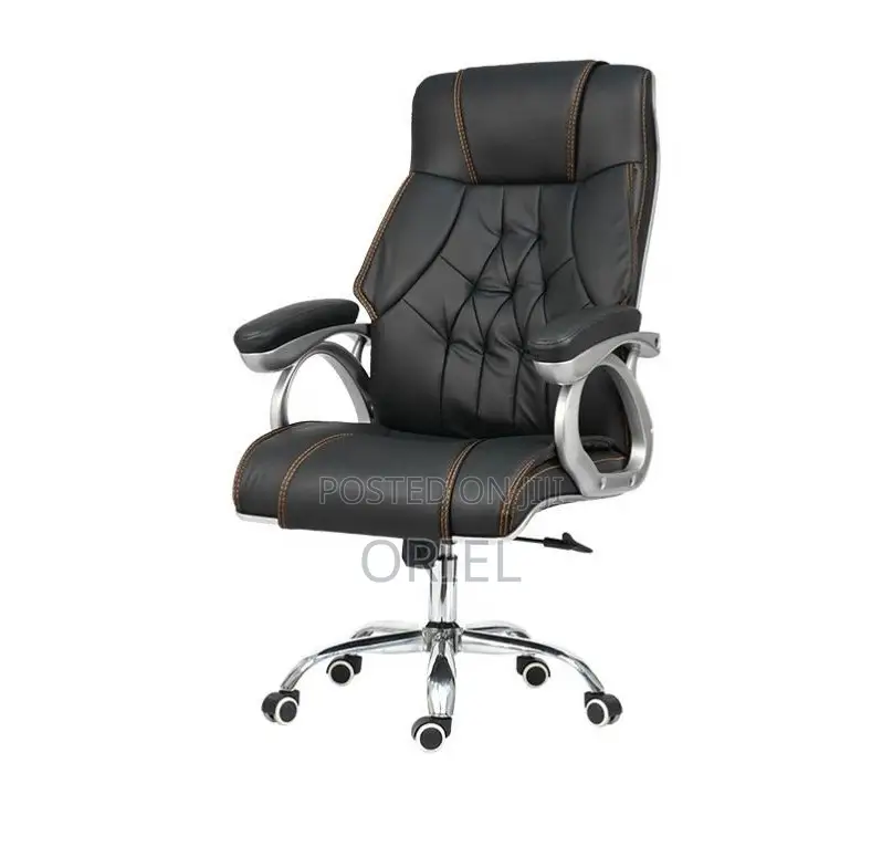 Office Chair : Office Leather Seat High-Back Chair