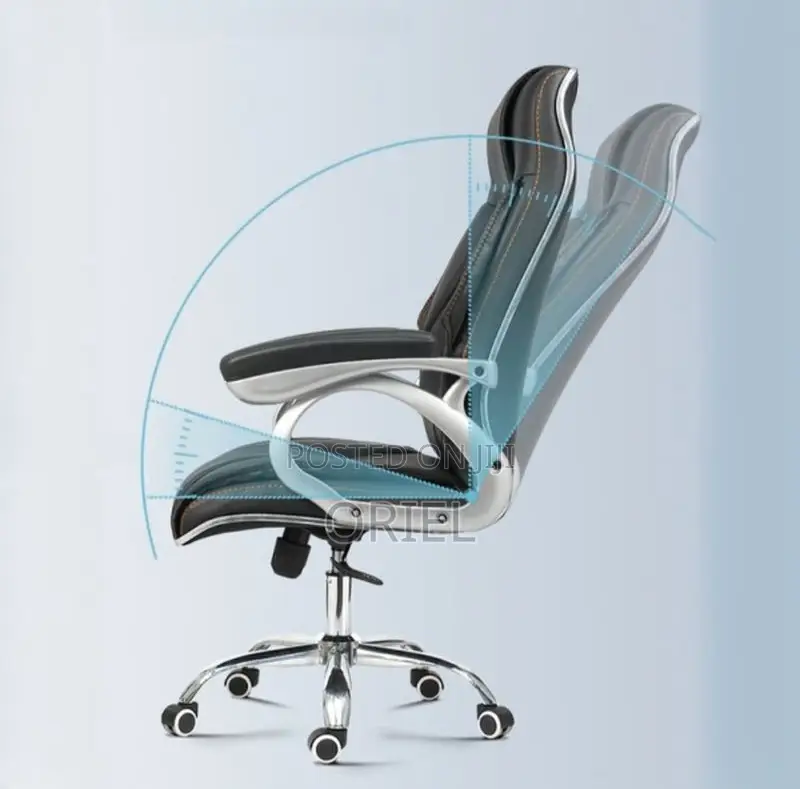 Office Chair : Office Leather Seat High-Back Chair