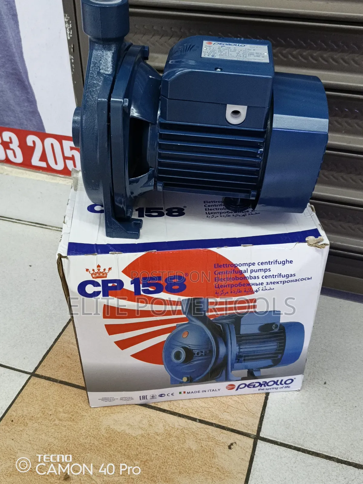 1hp Pedrollo Booster Pump
