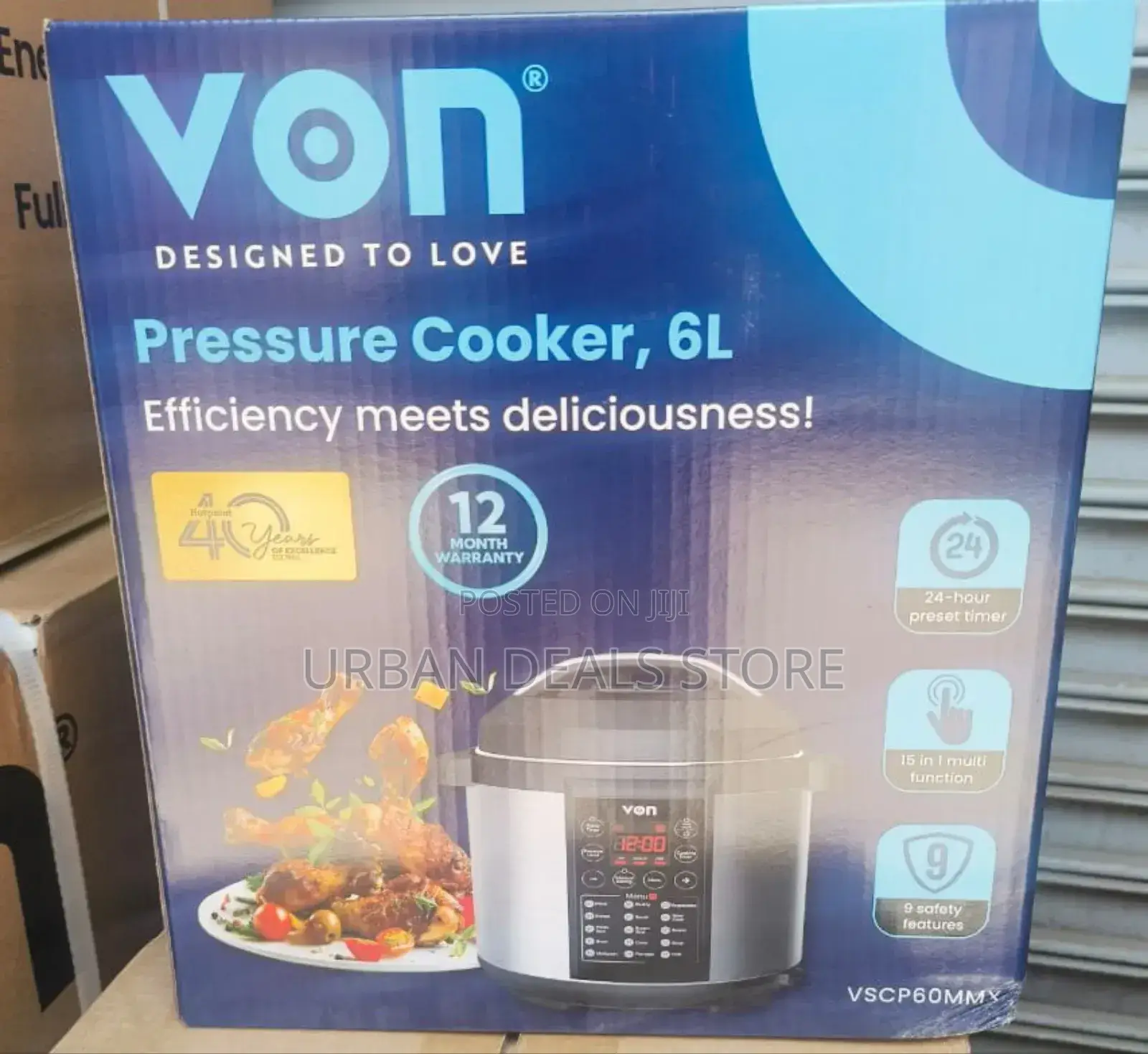 6l Von Electric Pressure Cooker