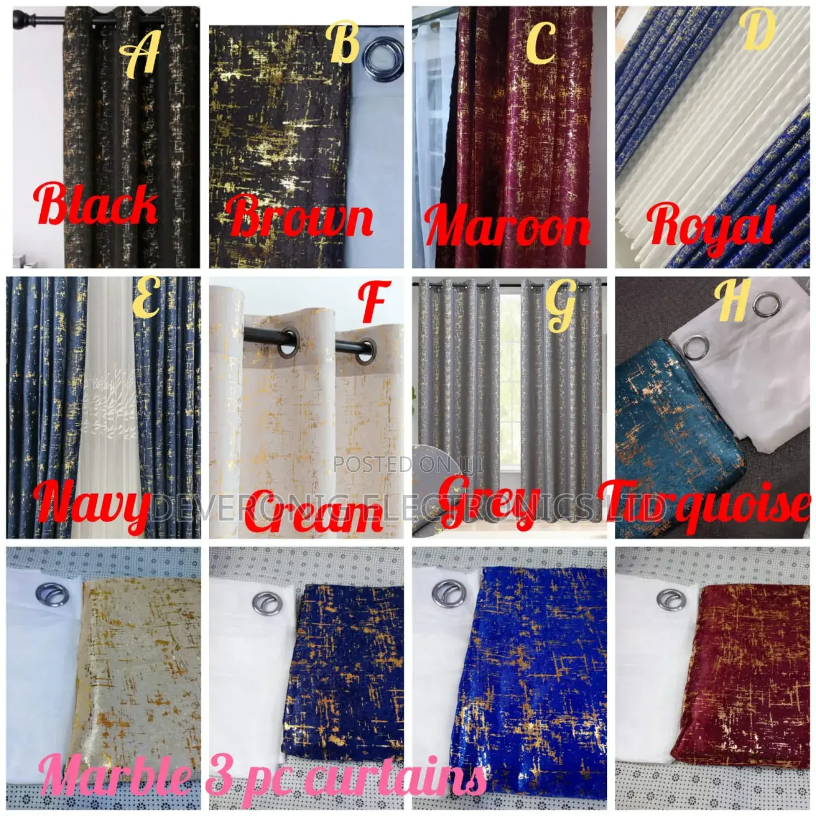 Marble Velvet Curtains