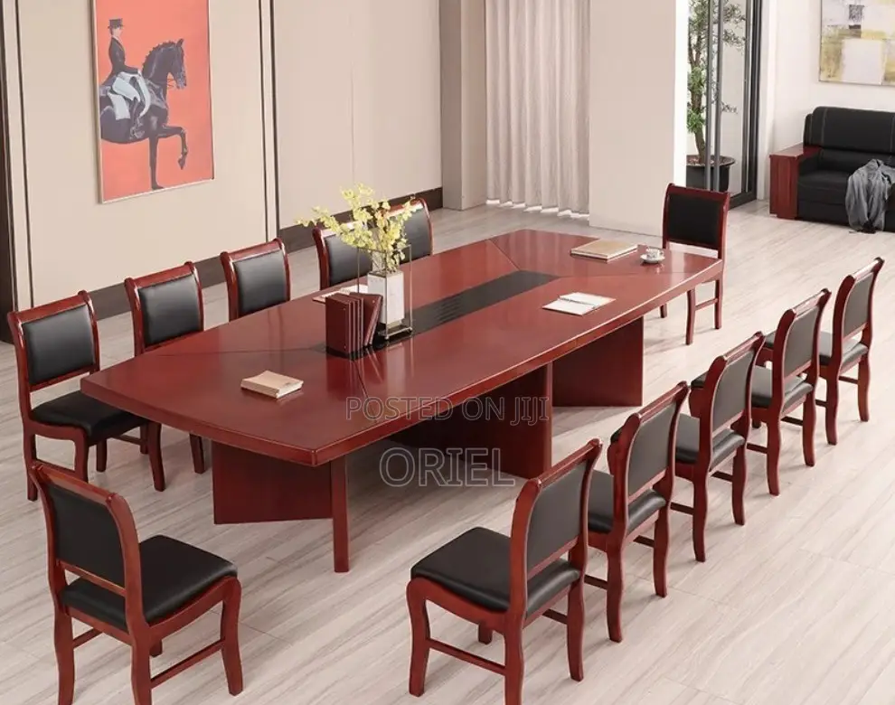 Office Boardroom Table : Mahogany Finish Office Boardroom Table