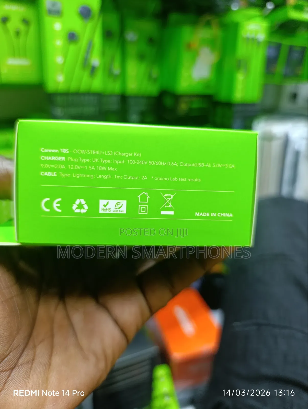 Oraimo Cannon 18s 18w Rapid Charge iPhone / Lighting Charger