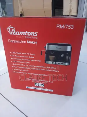 Ramtons Rm753 Coffee Machine With Milk Frother – Home Barista Maker