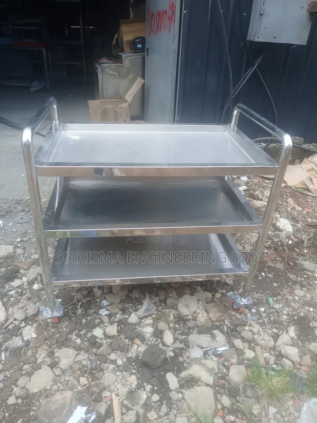 3-Tier Stainless Steel Service Trolley