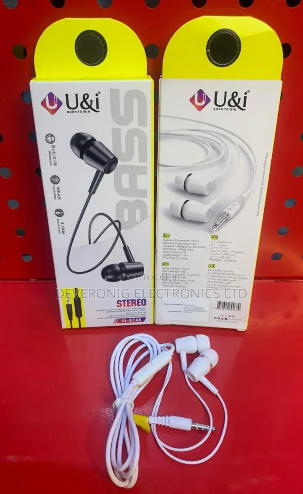 U I Earphones Ui-8748