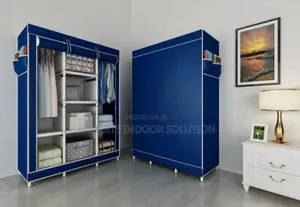 Dustproof Portable Wardrobe With Canvas Cover