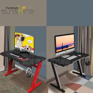 Office Desk; 1.4m Generic Computer Desk With Led