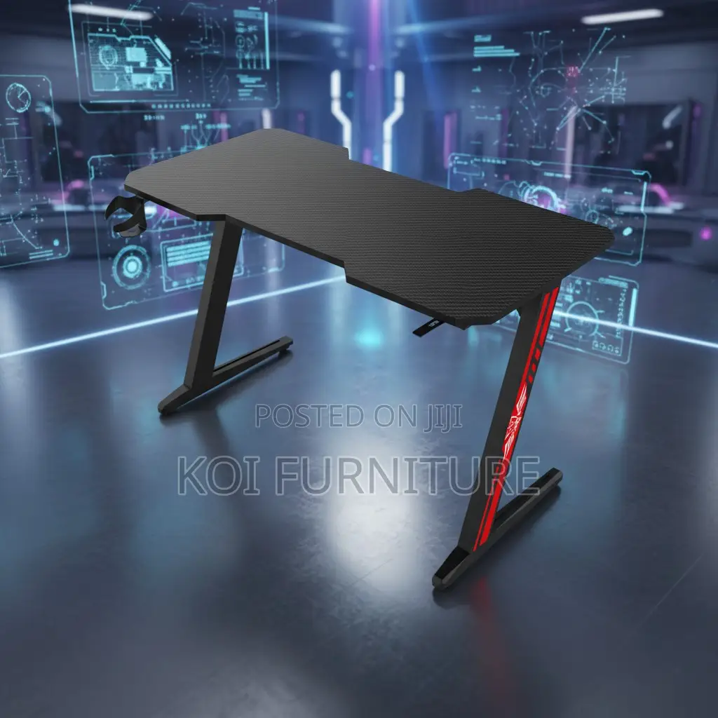 Office Desk; 1.4m Generic Computer Desk With Led