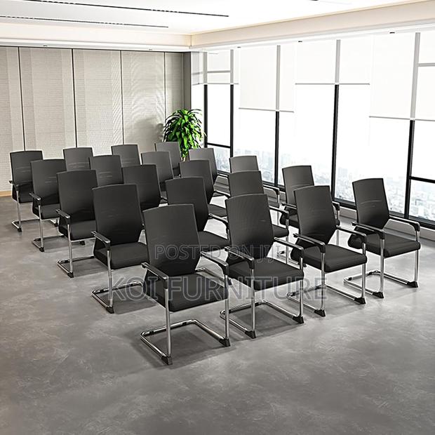 Office Chairs; Mesh Discussion Office Seat With Sled Edge Base