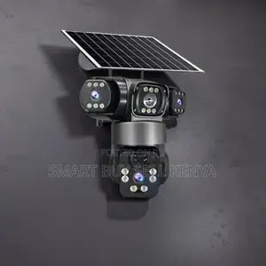 Night Vision Activated Ultra Hd 4g PTZ Triple Lens Solar Camera