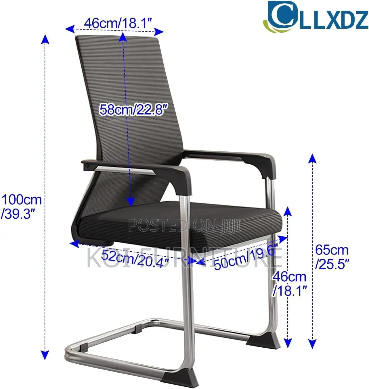 Office Chairs; Mesh Discussion Office Seat With Sled Edge Base