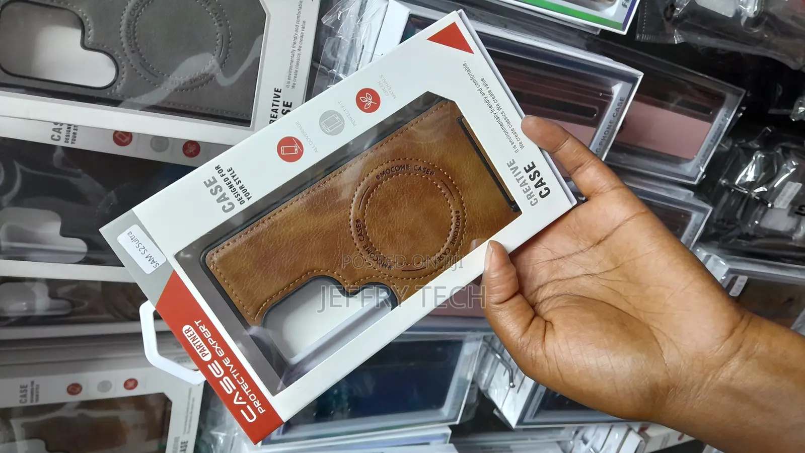 Busok Magnetic Leather Invisible Stand Samsung Galaxy S25 Ultra Case