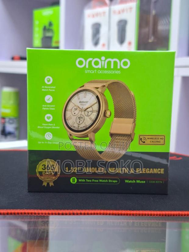 Oraimo Watch Muse 1.32” Amoled Ip68 Smart Watch