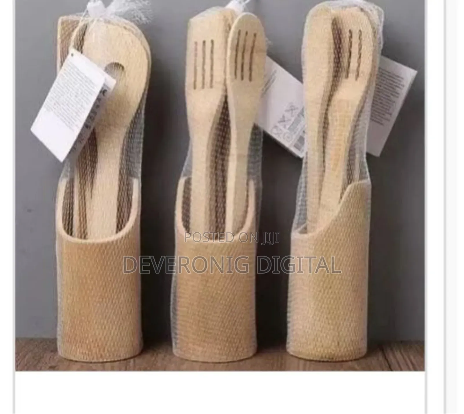 *Bamboo Set Cooking Sticks Mwiko