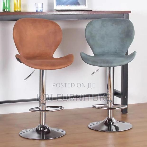 Barstools; Swivel Height Adjustable Barstool - thumbnail 4