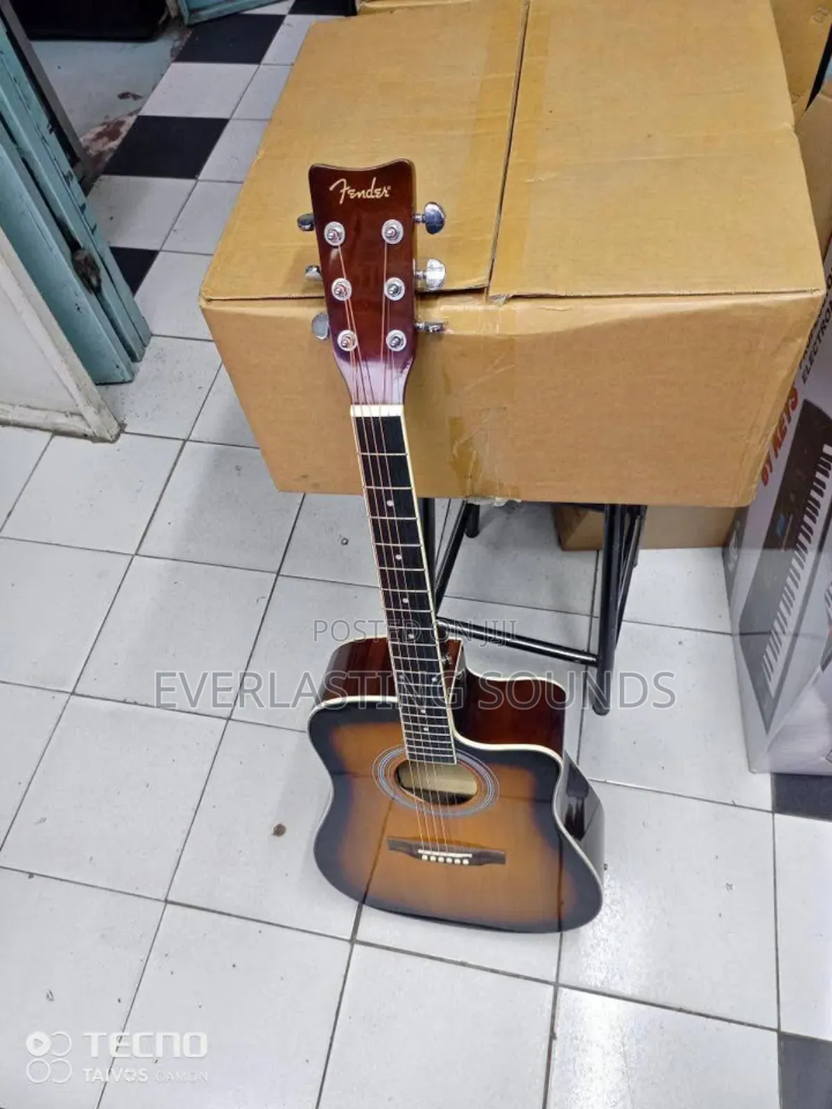 Fender 41-Inch Semi-Acoustic Electro-Acoustic Guitar.