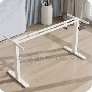 120cm White Electric Sit Stand Adjustable Office Desk