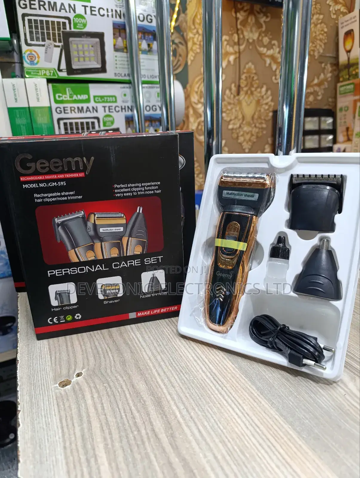 Geemy_ Rechargeable Shaver and Trimmer Set