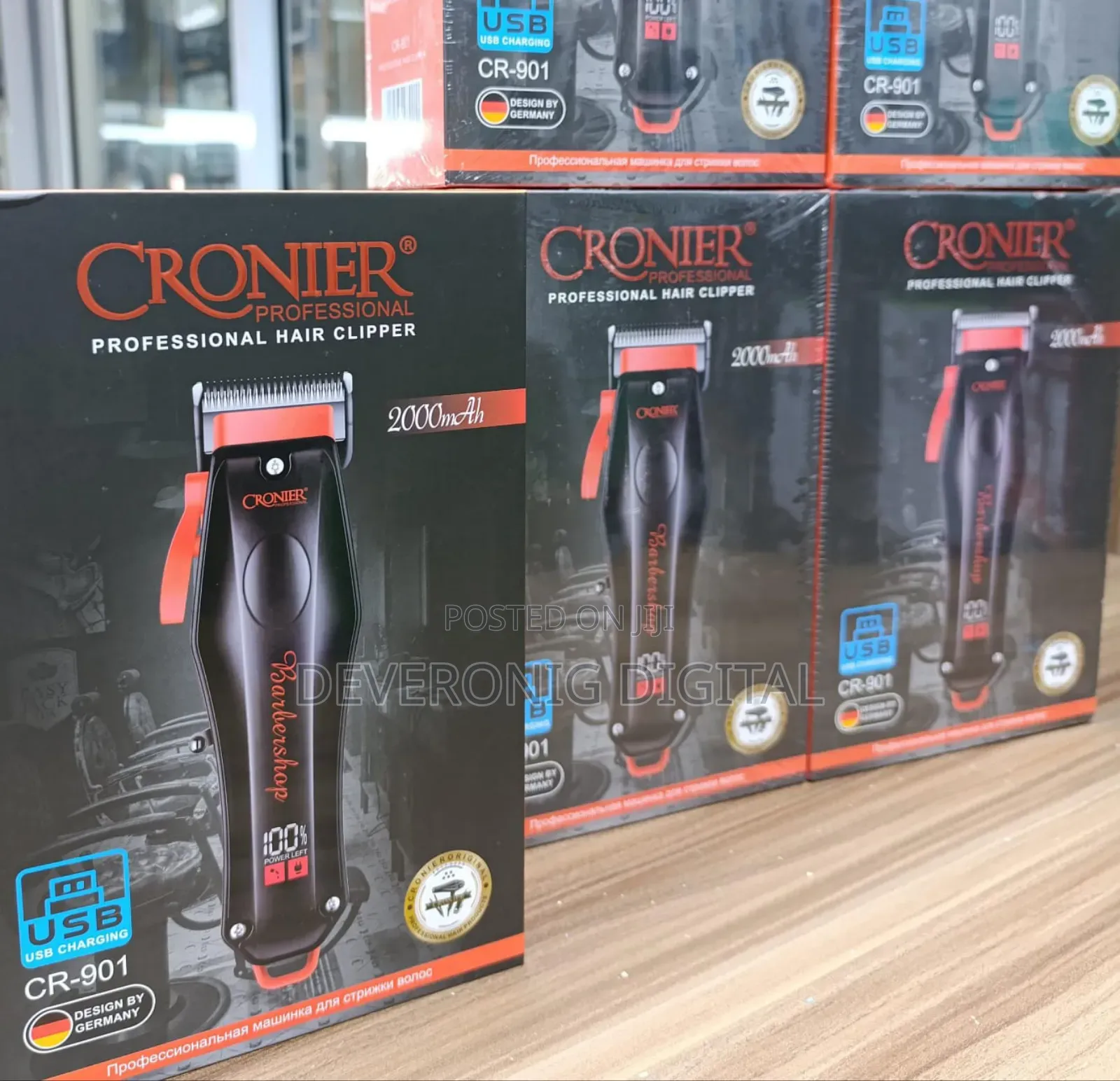 *Cornier Professional Cordless Hair Clipper Usb Charging*