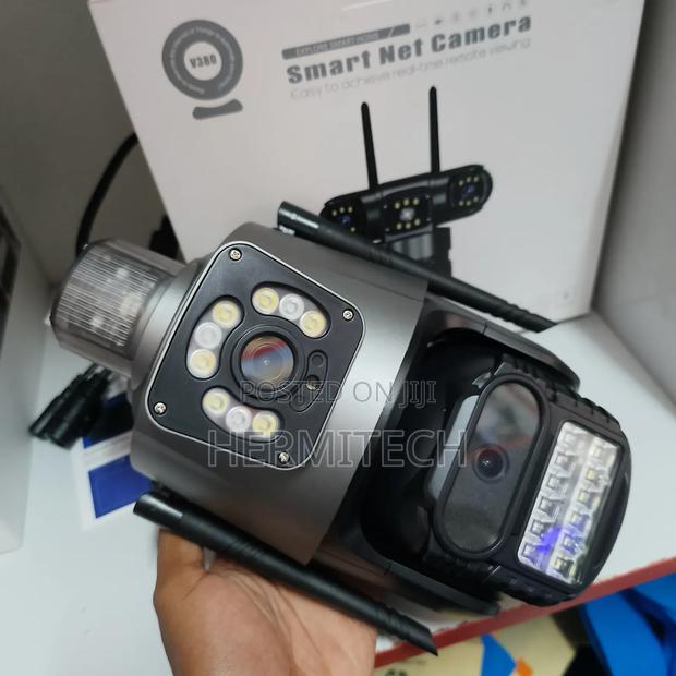 4g Sim Card Support CCTV With 2 Lens and Alarm System - main view