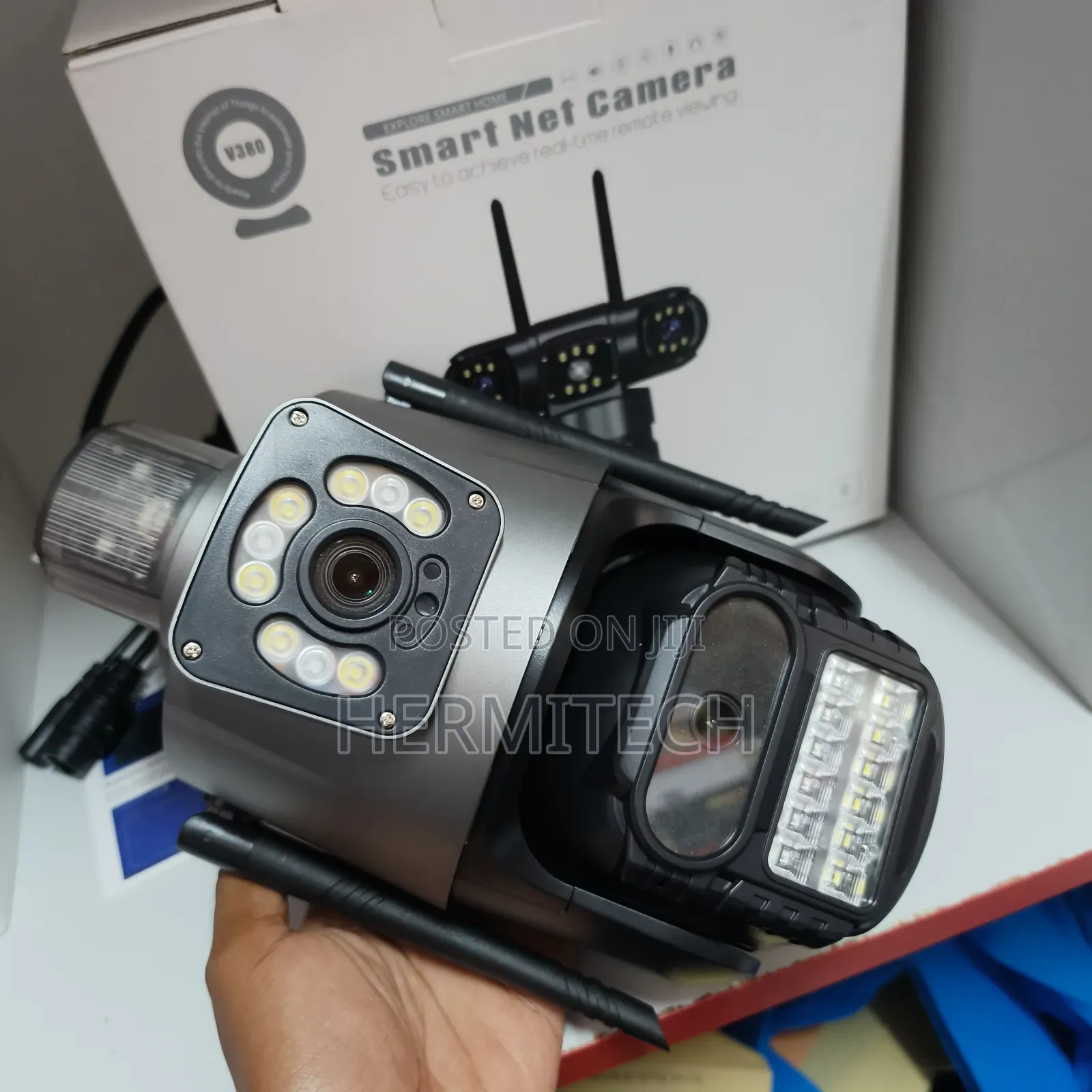 4g Sim Card Support CCTV With 2 Lens and Alarm System