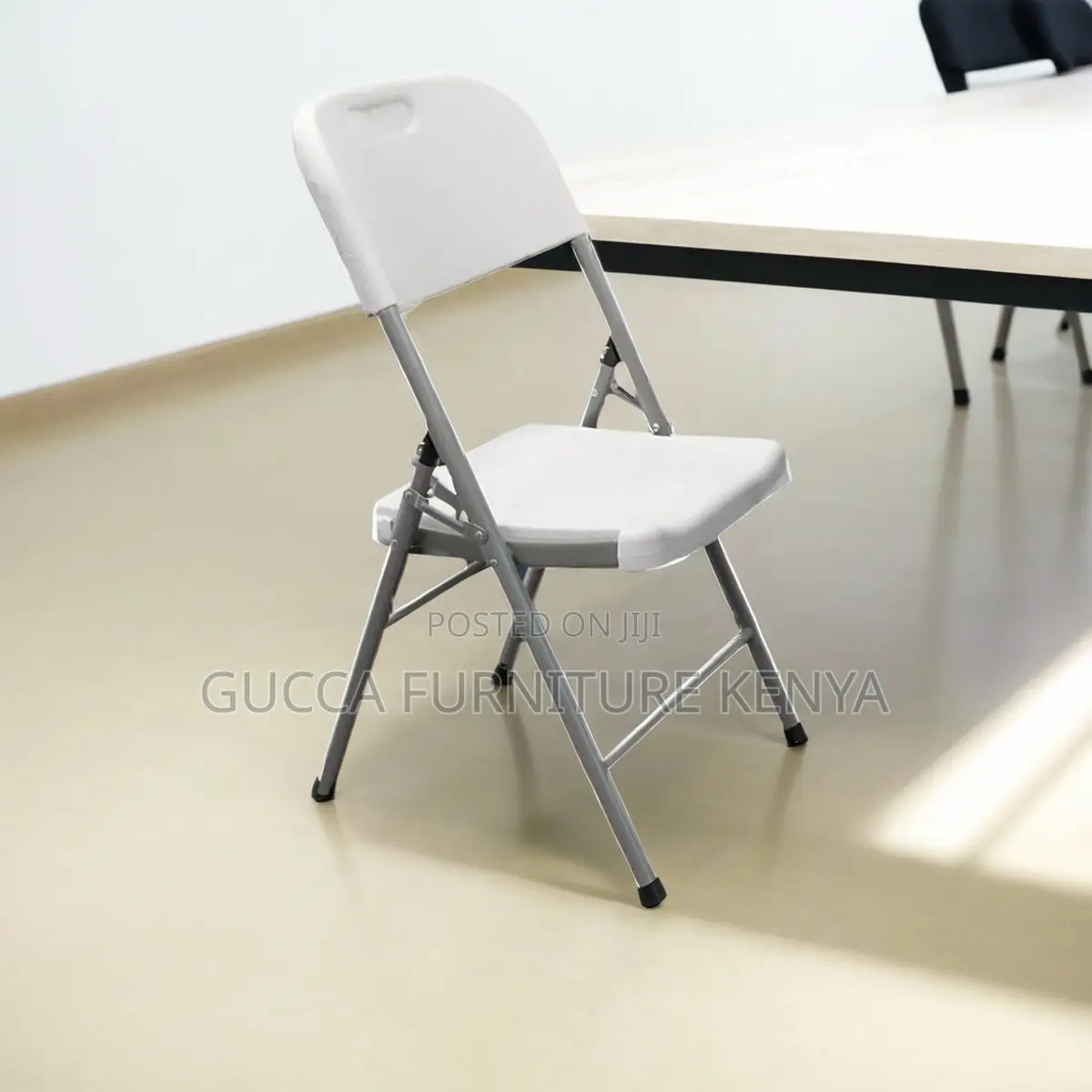 White Folding Home Office Study Chair