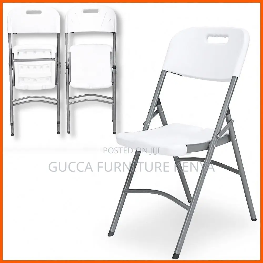 White Folding Home Office Study Chair